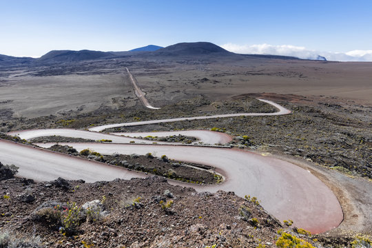Reunion, Reunion National Park, Piton de la Fournaise, Route du volcan, Plaine des Sables, Pas des Sables