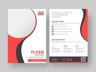 Design annual report, cover, vector template brochures, flyers, presentations, leaflet, magazine a4 size.