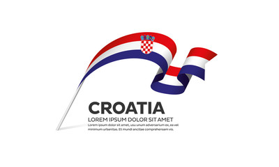Croatia flag background