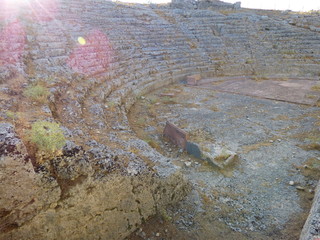 Acinipo, yacimiento arqueológico ubicado en la Serranía de Ronda en Malaga (Andalucia,España)