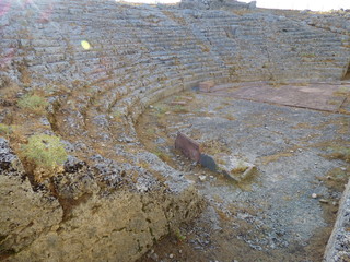 Acinipo, yacimiento arqueológico ubicado en la Serranía de Ronda en Malaga (Andalucia,España)