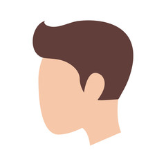 Man silhouette head icon vector illustration graphic design