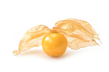 Fresh crapgooseberry fruit isolated on white background