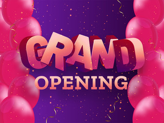 Grand opening flyer or invitation card.