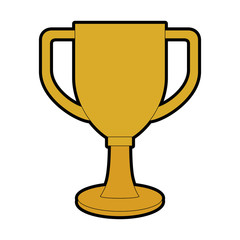 trophy cup championship award vector illustration design