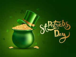 St. Patrick's Day celebration background.
