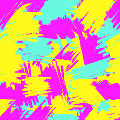 Bright seamless pattern from the colorful  brush strokes.