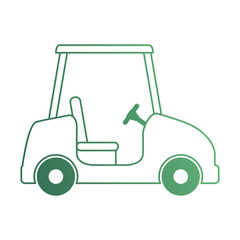 golf car isolated icon vector illustration design