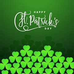 St. Patrick's Day celebration background.