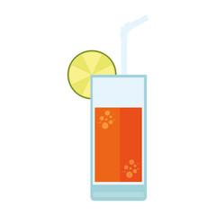 citrus juice fruit cocktail vector illustration design