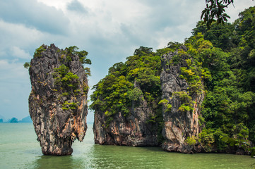 Fototapeta na wymiar James Bond island in Phang Nga Bay, Thailand