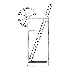 citrus juice fruit cocktail vector illustration design