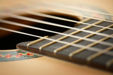 Obraz premium Classic Guitar Closeup