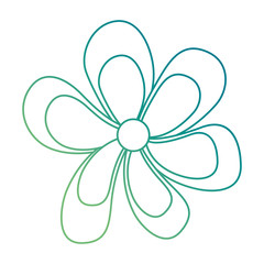 cute flower decorative icons vector illustration design