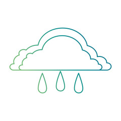 weather cloud rainy icon vector illustration design