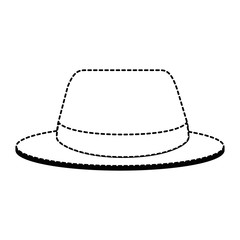 summer fashion hat icon vector illustration design