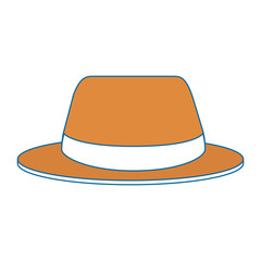 summer fashion hat icon vector illustration design