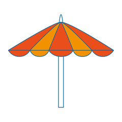 beach umbrella isolated icon vector illustration design
