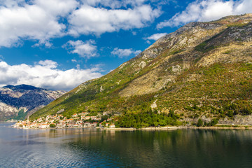 Fototapeta na wymiar Point of Land on Coast of Montenegro