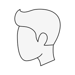 Faceless man head icon vector illustration graphic design