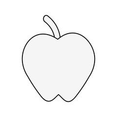Apple fruit sweet icon vector illustration graphic design