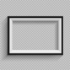 black and white frame transparent