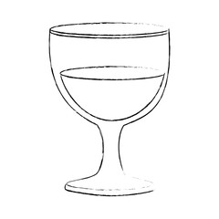 chalice glass isolated icon vector illustration design