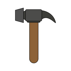 Hammer construction tool icon vector illustration graphic design