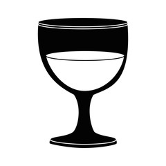 chalice glass isolated icon vector illustration design