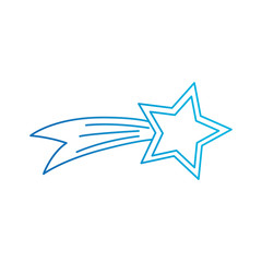 Shooting Star isolated icon vector illustration design
