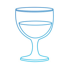 chalice glass isolated icon vector illustration design