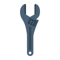 adjustable wrench tool icon vector illustration graphic design