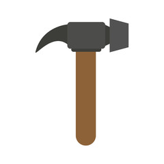 Hammer construction tool icon vector illustration graphic design