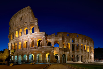 Coliseum in Rome at night