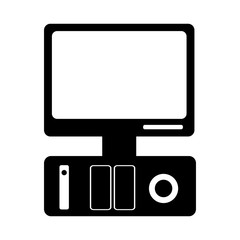 Desktop computer icon image