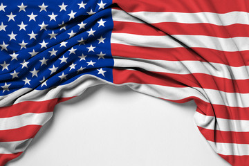 Obraz premium Flag of USA (United States of America) - 3D rendering