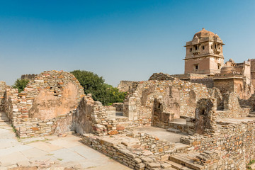 ruins of Rana Kumbha Palace in Chittorgarh, Rajasthan