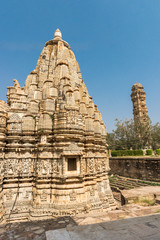 Samadhisvar Temple in Front of Vijaya Stambha Tower in Chittorgarh, Rajasthan