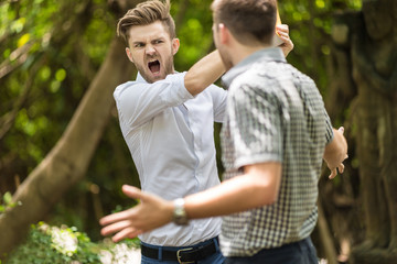 Friends have the conflict and assault.