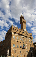 Fototapeta na wymiar Florence Italy the most famous monument of the city called Palazzo Vecchio