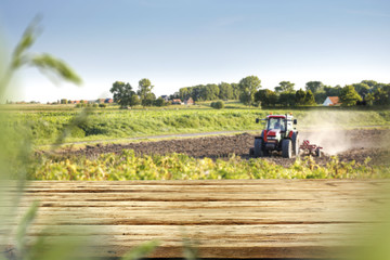 Fototapeta premium desk space and spring time 