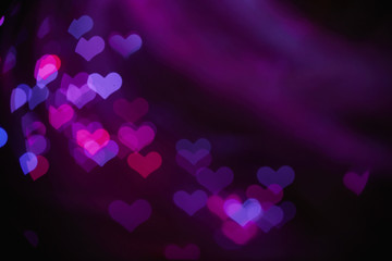 Blurred hearts. Valentines day background