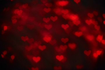 Blurred hearts. Valentines day background