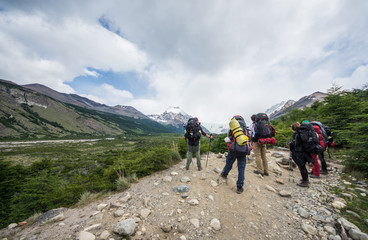 Fototapeta premium patagonia trekking