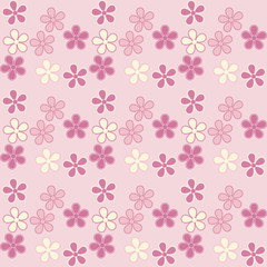 Seamless floral pattern.  Cherry blossoms. Blooming cherry.