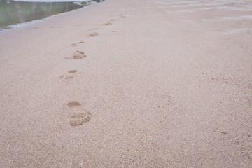 Footprints - footprints in the sand