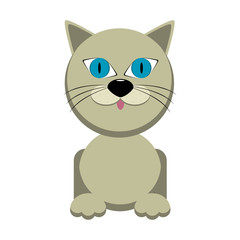 Cute cat character