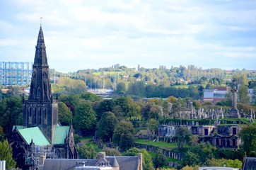 Fototapeta premium Glasgow Cathedral and the Necropolis