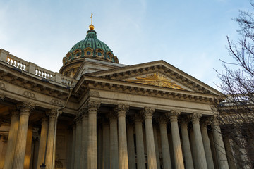 Fototapeta na wymiar Cathedral of Our Lady of Kazan (Kazan Cathedral ), Saint Petersburg, Russia.
