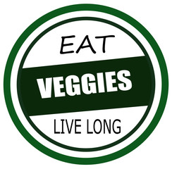 eat veggies design illustration